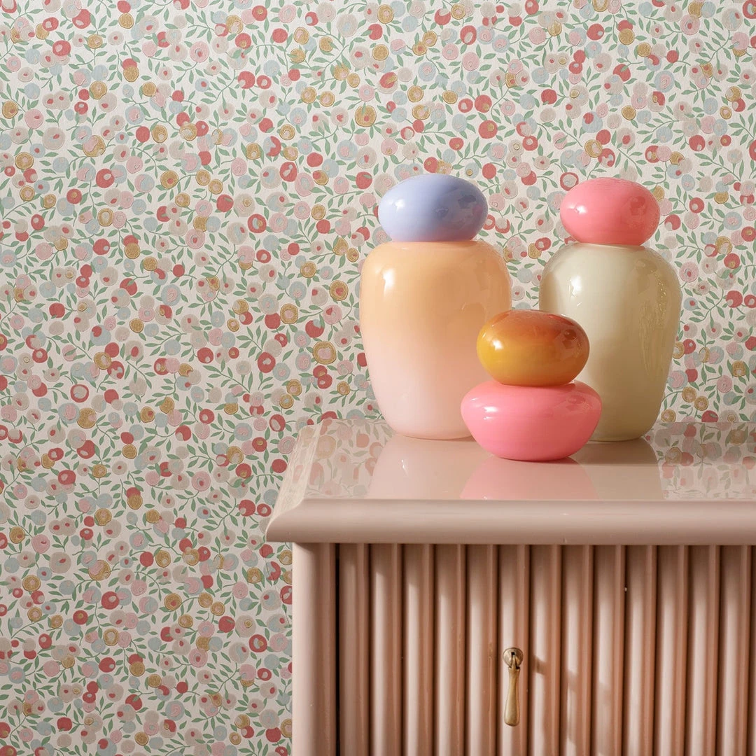 Liberty Fabrics New Wiltshire Blossom Wallpaper In Fennel - Floral Heritage Design 8 Liberty Fabrics New Wiltshire Blossom Wallpaper In Fennel