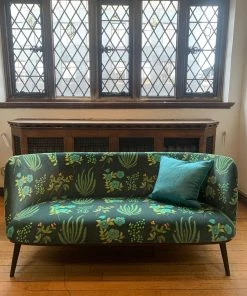 Liberty Fabrics Botanical Flora Velvet Wellington Fabric, Jade New