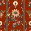 The Design Yard Rose & Thorn Lin Yuan Chinese Red Wallpaper