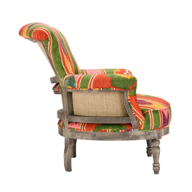 Mind The Gap Folk Couture Louis Deconstructed Chair - Erdely Linen | Modern Armchair for Home & Office 7 Mind The Gap Folk Couture Louis Deconstructed Chair - Erdely Linen