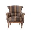 Mind The Gap Louis Deconstructed Chair - NEWPORT STRIPES Heavy Linen | Modern Armchair for Home & Office 1 Mind The Gap Louis Deconstructed Chair - NEWPORT STRIPES Heavy Linen