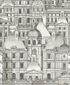 Mind The Gap Les Jardins Royaux Louvre Blue Wallpaper