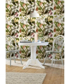 Mind The Gap Rose & Thorn Magnolia Taupe Wallpaper