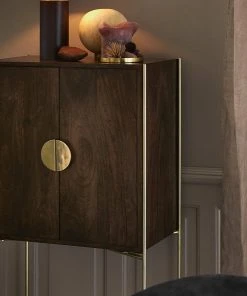 Cozy Living Saga Mango Wood Bar Cabinet The Craftsman