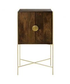 Cozy Living Saga Mango Wood Bar Cabinet The Craftsman