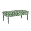 Mind The Gap MTG FURNITURE - EDWARD TUFTED OTTOMAN - THE MANOR LINEN Rose & Thorn