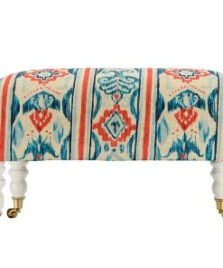 Mind The Gap Hudson Upholstered Stool In Sundance Fabrics