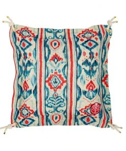 Mind The Gap Mediterraneo Ikat Linen Cushion