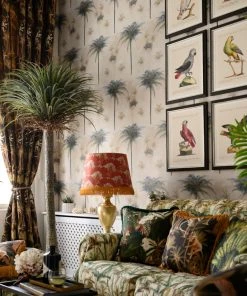 Havana Tropicana Mind The Gap Linen Fabric - The Jungle Design | Premium Linen & Cotton Blend for Homeware 14 Havana Tropicana Mind The Gap Linen Fabrics, The Jungle