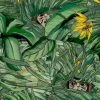 Brand Mckenzie Monkey Forest Wallpaper, Dark Green & Yellow Wallpaper & Paint