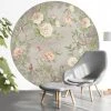 BN Wallpaper & Paint Wallpaper Circles Moonlight Garden Mauve