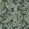 Josephine Munsey Les Jardins Royaux Bombe's Fernery Wallpaper In Teal & Orange