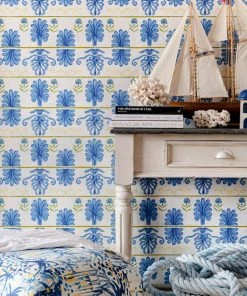 Mind The Gap Mykonos Villa Wallpaper Lemon Blue Skies Ahead