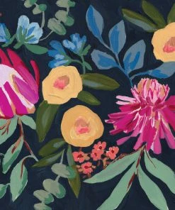 Candice Gray A3 Navy Floral Print New