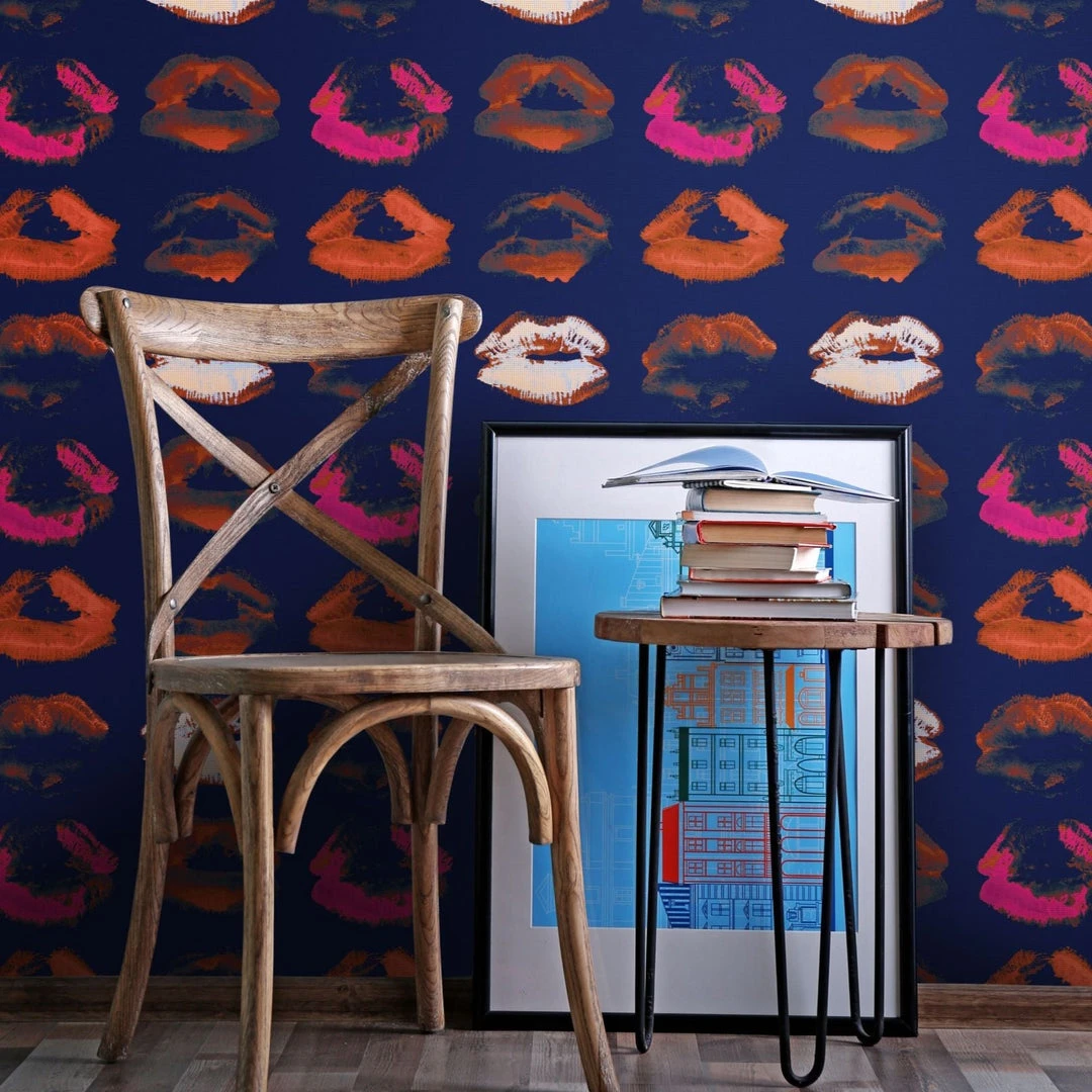Mind The Gap Neon Kiss Retro Wallpaper - The Retrograde Collection 8 Mind The Gap Neon Kiss Wallpaper The Retrograde