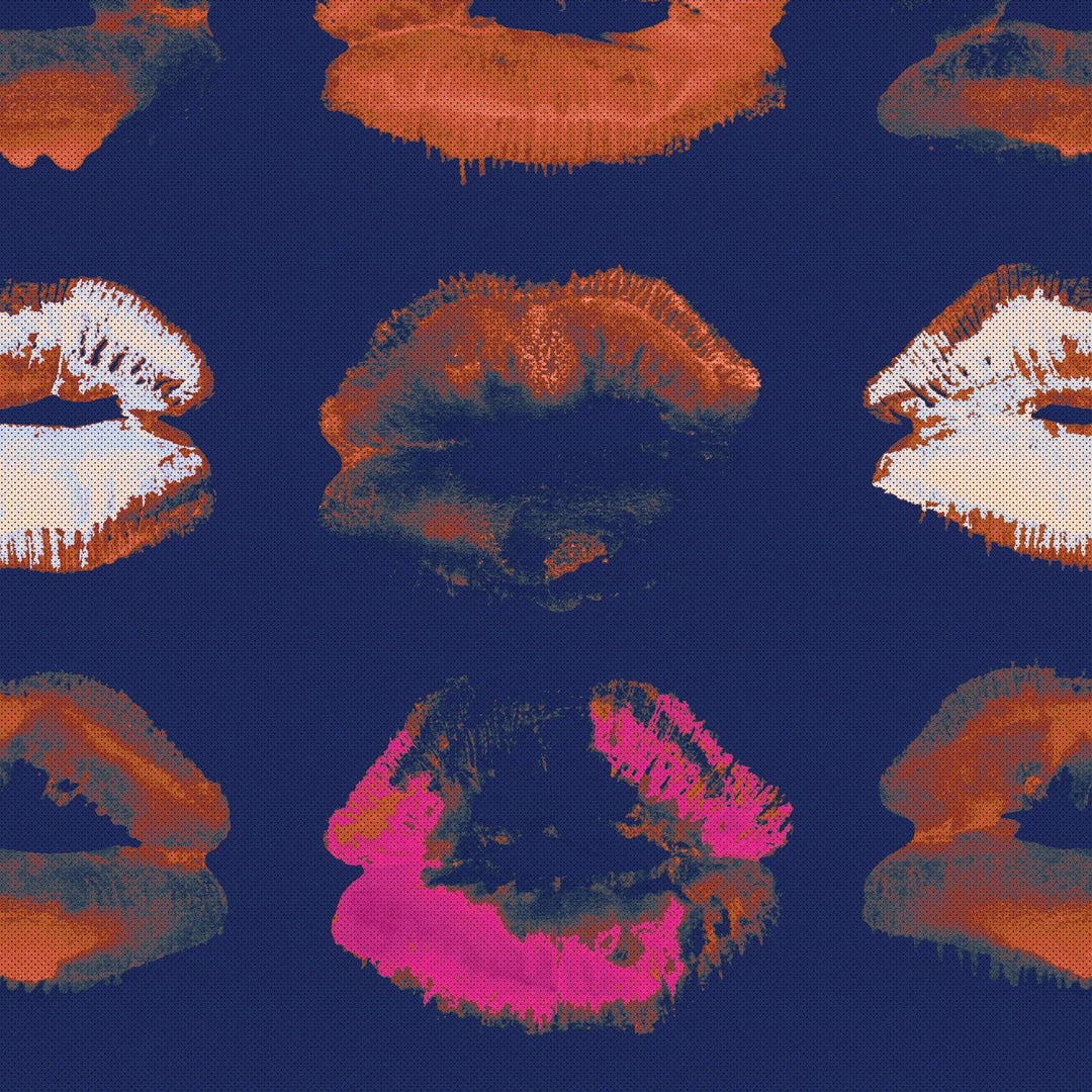 Mind The Gap Neon Kiss Retro Wallpaper - The Retrograde Collection 7 Mind The Gap Neon Kiss Wallpaper The Retrograde