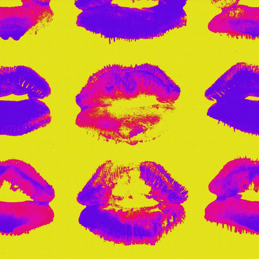 Mind The Gap Neon Kiss Retro Wallpaper - The Retrograde Collection 3 Mind The Gap Neon Kiss Wallpaper The Retrograde