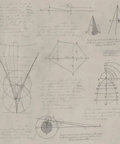 Mind The Gap The Craftsman Newton Geometry Taupe Wallpaper