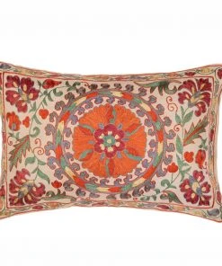 Mind The Gap New Woodstock Nurata Suzani Silk Embroidered Cushion