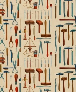 Mind The Gap Old Tools Wallpaper