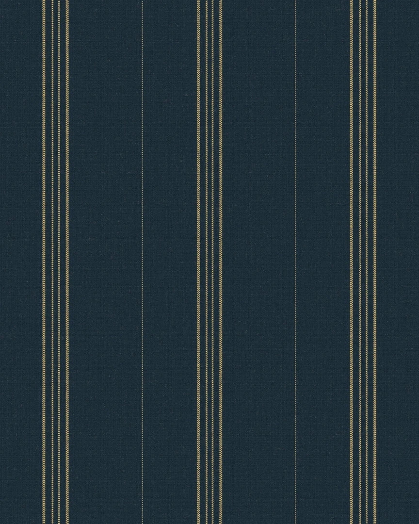 Mind The Gap New Woodstock Collection Oregon Indigo Bohemian Striped Wallpaper 4 Mind The Gap New Woodstock Collection, Oregon Indigo