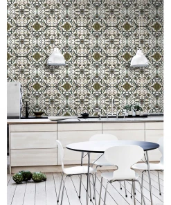 Mind The Gap Organic Tile Wallpaper