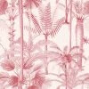 Mind The Gap Havana Tropicana Palmera Cubana Pink Wallpaper