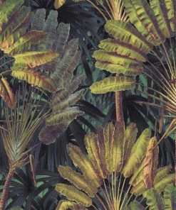 Mind The Gap Traveller's Palm Neutral Wallpaper