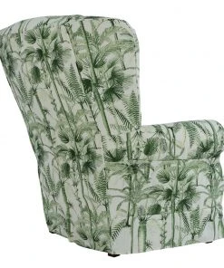 Mind The Gap Havana Tropicana MTG FURNITURE - DAKOTA SKIRTED CHAIR - PALMERA CUBANA LINEN