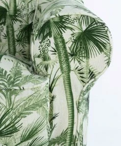 Mind The Gap Havana Tropicana MTG FURNITURE - DAKOTA SKIRTED CHAIR - PALMERA CUBANA LINEN