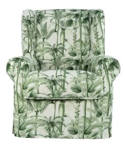 Mind The Gap Havana Tropicana MTG FURNITURE - DAKOTA SKIRTED CHAIR - PALMERA CUBANA LINEN