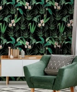 Mind The Gap Palm Springs Anthracite Wallpaper