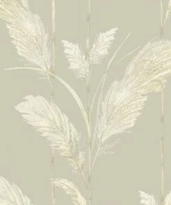 Brand Mckenzie Pampas Grass Wallpaper, Oatmeal