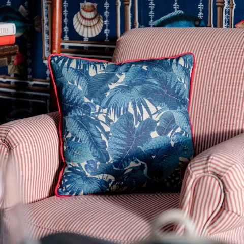 Mind The Gap Rose & Thorn Paradeisos Linen Cushion - Blue Skies Ahead Collection 5 Mind The Gap Rose & Thorn Paradeisos Linen Cushion