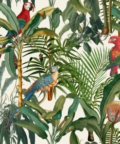 Mind The Gap Parrots Of Brasil Anthracite Wallpaper - Nature & Animals Wallpaper for Home Decor 7 Mind The Gap Parrots Of Brasil Anthracite Wallpaper