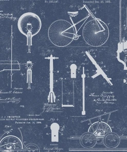 Mind The Gap The Craftsman Patents Grey Wallpaper