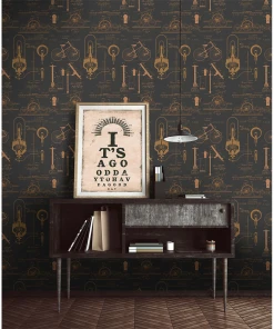 Mind The Gap Patents Brown Wallpaper The Craftsman