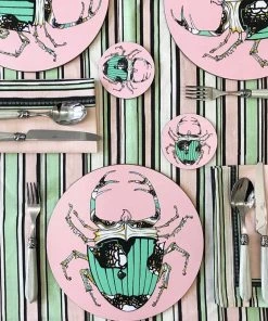 Bell Hutley Coasters Set Of Six - Tiger Lilly New