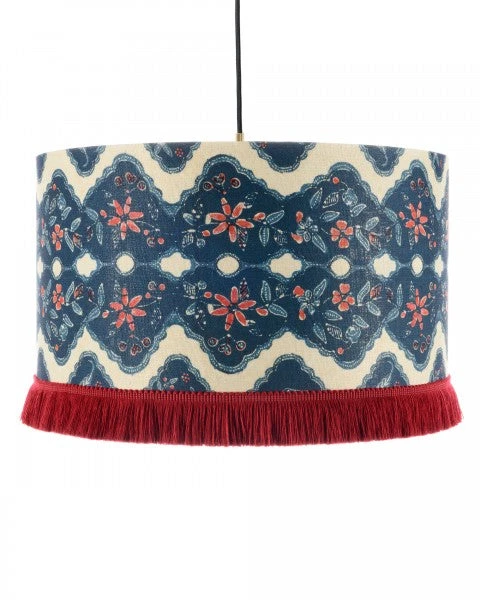 Mind The Gap Blue Skies Ahead Drum Pendant Lamp - Phoenicia Batik Design, Ceiling Light for Modern Homes 4 Mind The Gap Blue Skies Ahead Lamps Drum Pendant - Phoenicia Batik