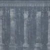 Thedesignyarduk The Craftsman Colonnade Blue Wallpaper