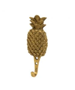 London Ornaments Rose & Thorn Gold Pineapple Hook