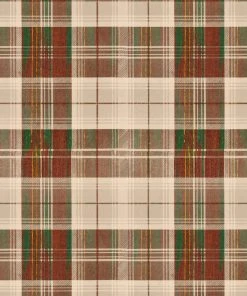 Mind The Gap Countryside Plaid Charcoal Wallpaper