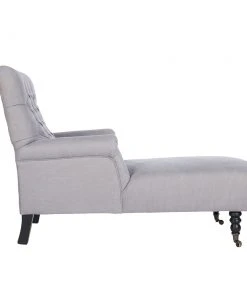 Mind The Gap MTG FURNITURE - MADISON CHAISE - FROST GREY LINEN
