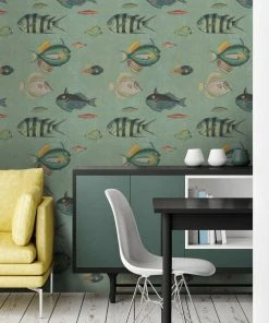 Mind The Gap Poissons Grey Wallpaper
