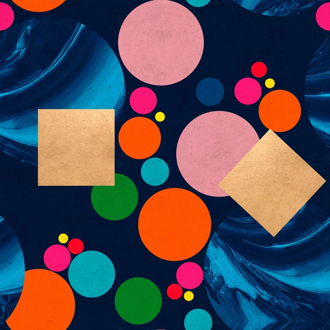 Mind The Gap Pseudomorph In Blue Wallpaper - Abstract Geometric Design for Modern Homes 3 Mind The Gap Pseudomorph In Blue Wallpaper Wallpaper & Paint