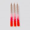 Pink Stories Bohemian Dream Neon Twisted Candles - Set of 3, Shades of Pomegranate 2 Pink Stories Bohemian Dream Neon Twisted Candles Shades Of Pomegranate - Set Of 3