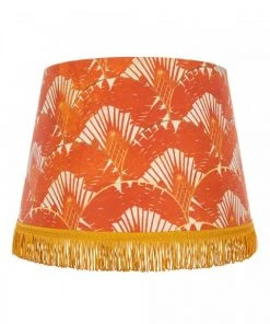 Mind The Gap Cone Lampshades Ravenala Orange Rose & Thorn