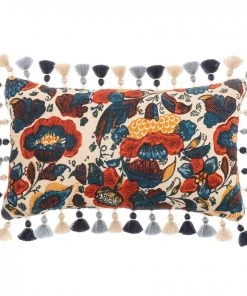 Mind The Gap Woodstock Remondini Floral Cushion New