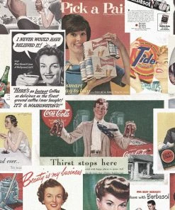 Thedesignyarduk Retro Ads Multi Wallpaper