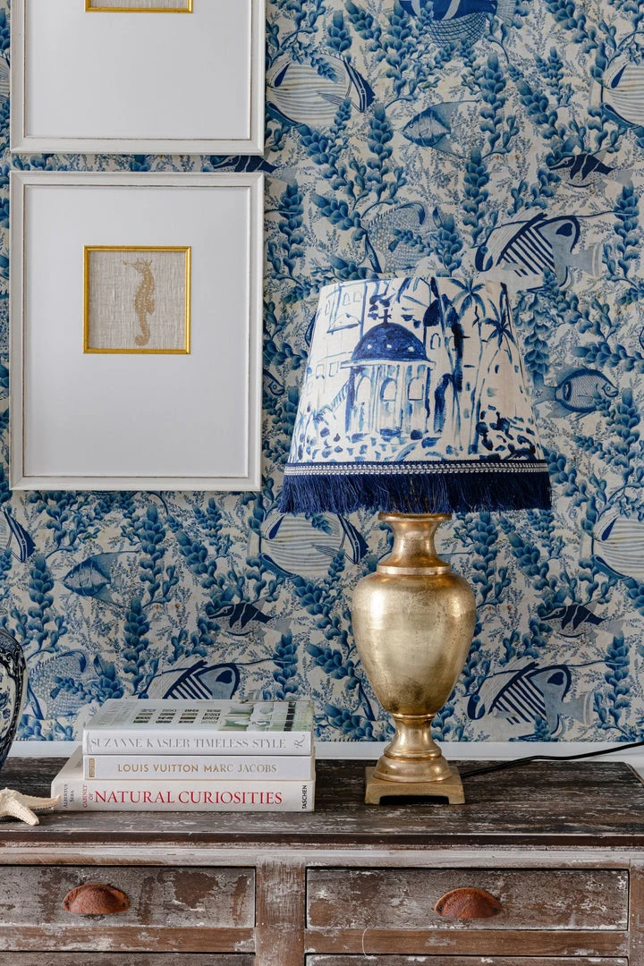 Mind The Gap Blue Skies Ahead Cone Lampshade - Stylish Home Lighting 6 Mind The Gap Blue Skies Ahead Cone Lampshades Rhodes